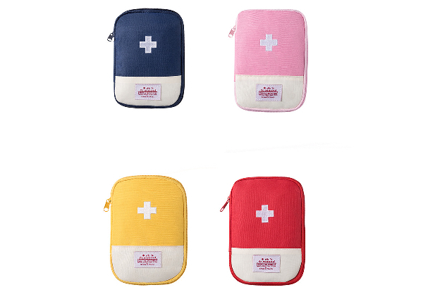 Mini Portable Empty First Aid Pouch - Available in Four Colours, Two Sizes & Option for Two-Pack