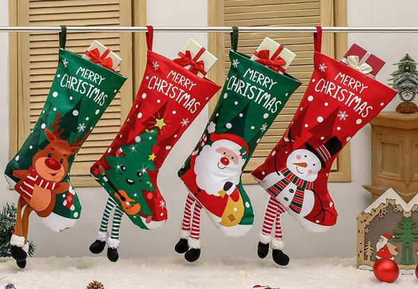 Four-Piece Christmas Decoration Stocking Set