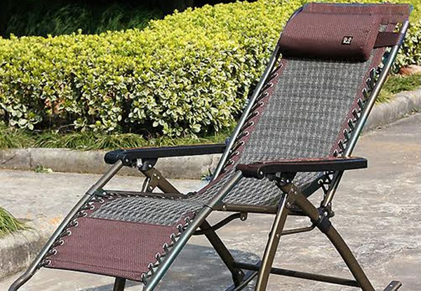 $65 for a Two-in-One Foldable Sun Lounger & Rocking Chair