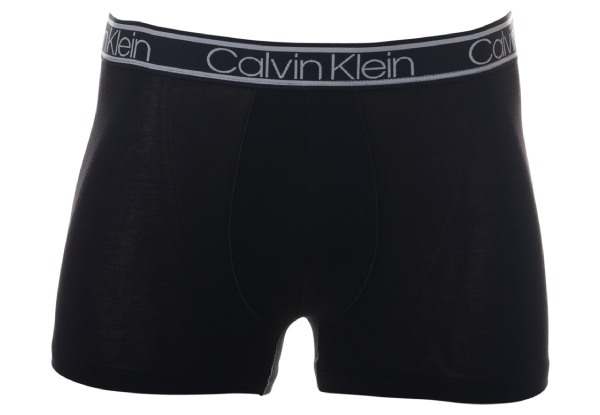 Three-Pack Calvin Klein Trunk Underwear Black High Rise - Four Sizes Available