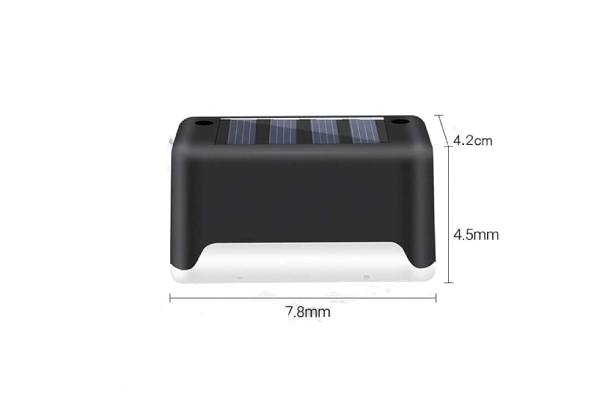 Four-Piece Outdoor Solar LED Deck Lights - Two Options Available