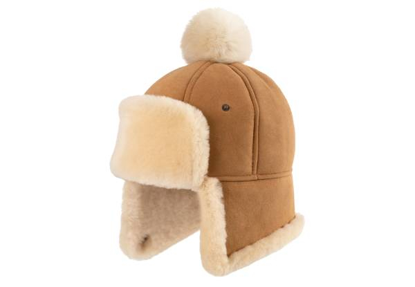 Ugg Sheepskin Upflap Hat - Available in Two Colours & Four Sizes
