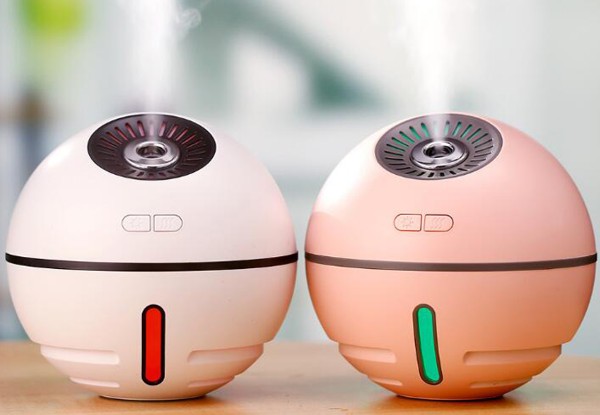 Three-in-One Humidifier, Light & Fan - Three Colours Available with Free Delivery