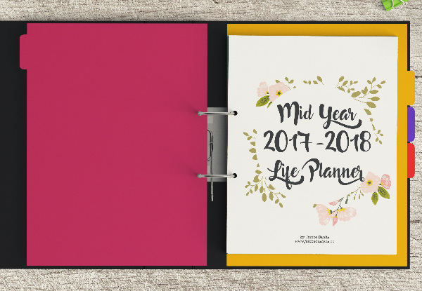 Printable Mid-Year Planner 2017-2018