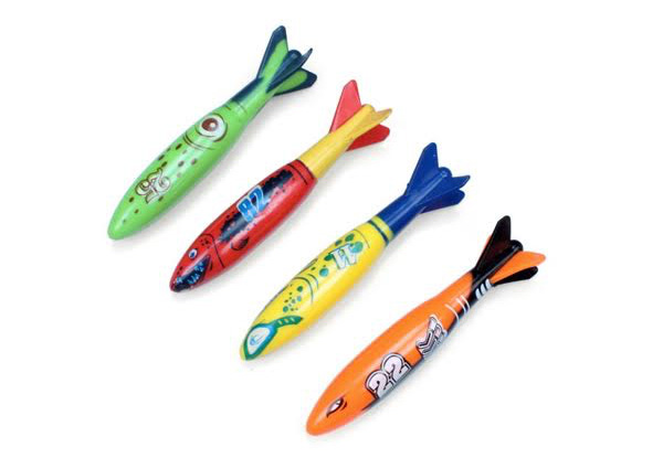 Four-Pack of Kids Underwater Torpedo Toys