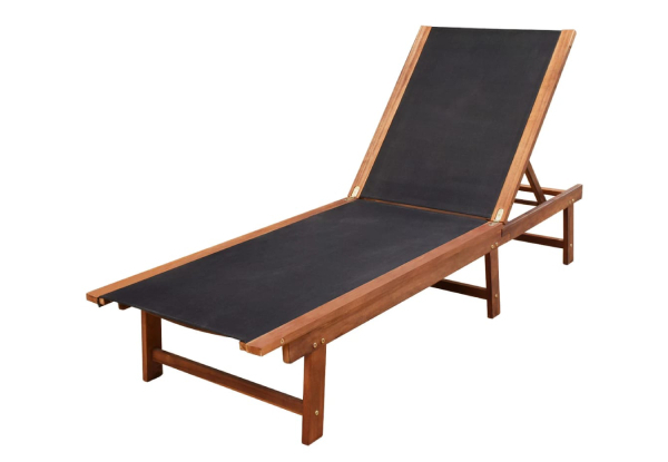 Two-Piece Sun Lounger with Table