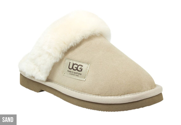 Comfort Me 'Wombat' Memory Foam Fur Trim UGG Scuffs - Four Colours & Eight Sizes Available