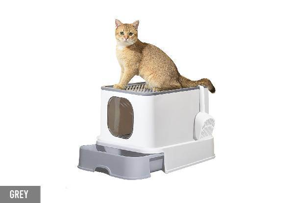 PaWz Fully Enclosed Cat Litter Box - Four Colours Available