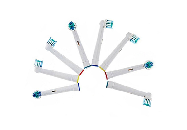 Eight-Pack of Toothbrush Heads Compatible with Oral B - Option for Two Sets Available with Free Delivery