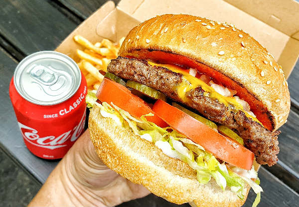 Re:Burger Combo Any Single Size Burger, Medium Shoestring Fries & 355ml Drink  - Option for Two Combos