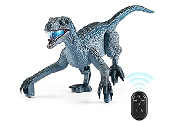 2.4G Remote Control Walking Roaring Dinosaur Toy - Available in Two Colours & Option for Two-Pack