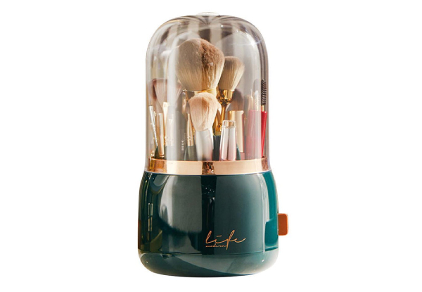 Rotating Makeup Brush Storage Organiser - Four Colours Available