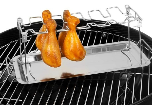 BBQ Chicken Leg Rack with Tray