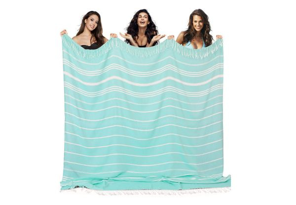 Turkish Beach Towel Blanket - Available in Two Colours & Option for Two-Pack