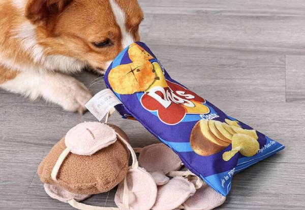 Potato Chips Dog Toy - Two Colours Available
