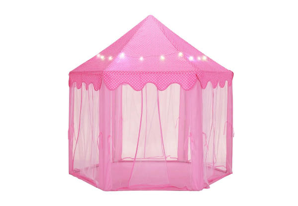 Kids Princess Castle Hexagonal Play Tent - Two Colours Available