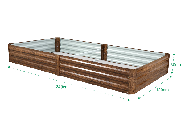 Raised Steel Garden Bed - Available in Two Colours & Two Sizes