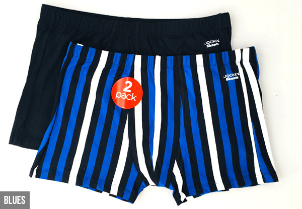 Two-Pack of Men's Jockey Skants Trunks - Range of Colours & Sizes Available