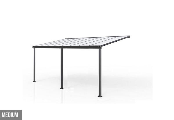 Aluminium Canopy - Two Sizes Available