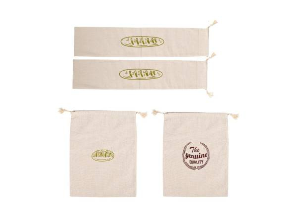 Linen Bread Bag - Two Sizes Available & Option for Two-Pack or Four-Pack