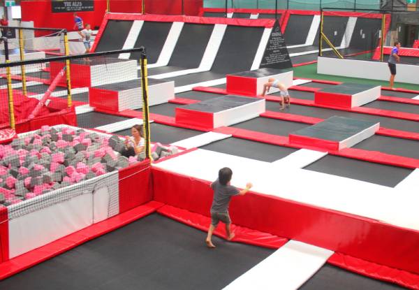 One-Hour Bounce Session for Two People - Options for Two-Hour Session & a Family Pass