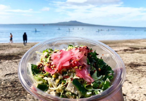 Healthy Regular Hawaiian Yeah Bowl Poke with a Japanese Twist - Available at Two Locations