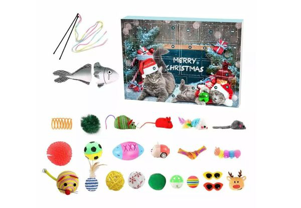 2024 Christmas Cat Toy Advent Calendar - Option for Two-Pack