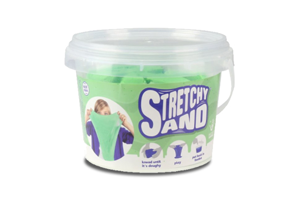 1kg Bucket of Green Stretchy Sand with Free Delivery