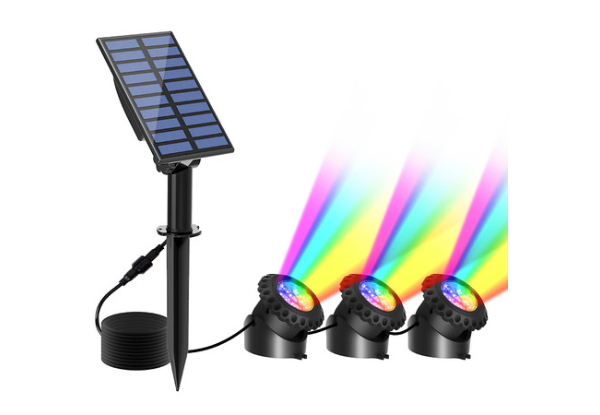 Outdoor Multicolour Solar RGB Pond Light - Three Options Available