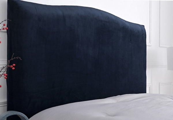 Velvet Bed Headboard Protector - Three Colours & Four Sizes Available - Option for Two