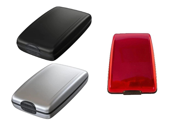 Anti-Theft Metal Water-Resistant Card ID Holder - Available in Three Colours