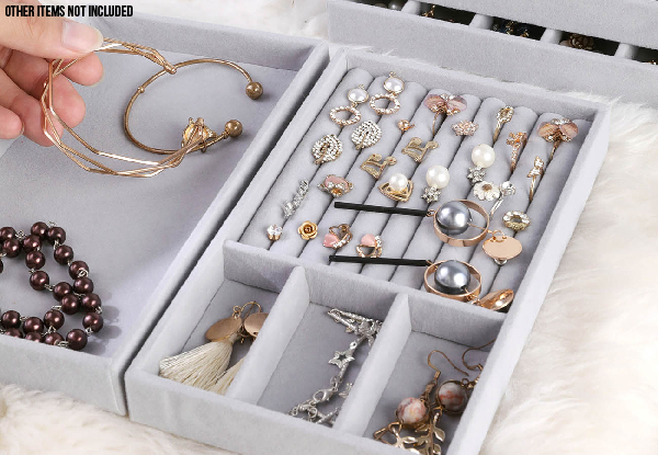 Velvet Jewellery Storage Tray - Four Options Available
