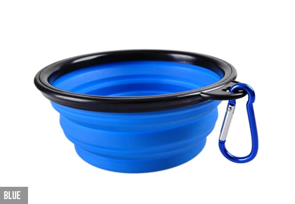 Collapsible Travel Pet Bowl - Four Colours Available