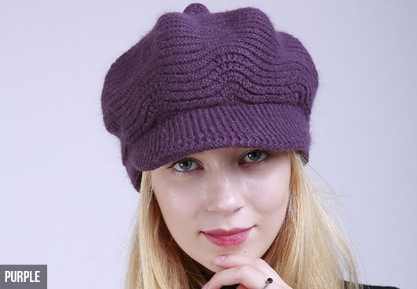 Stylish Autumn Knitted Hat - Nine Colours Available