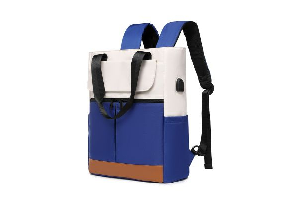 Computer Backpack with USB Charging Port - Three Colours Available