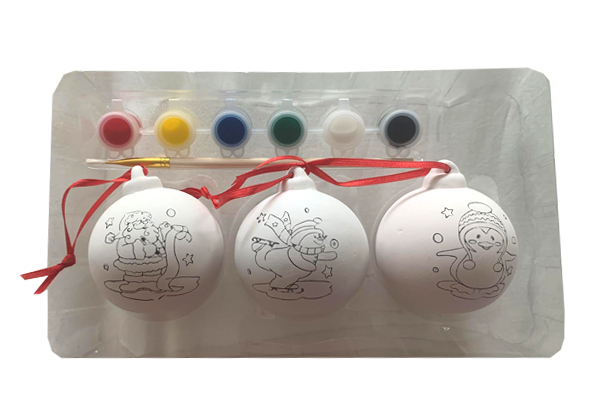 Paint-Your-Own Christmas Baubles - Option for Two Sets