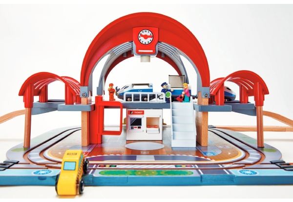 Hape Grand City Station Toy Set