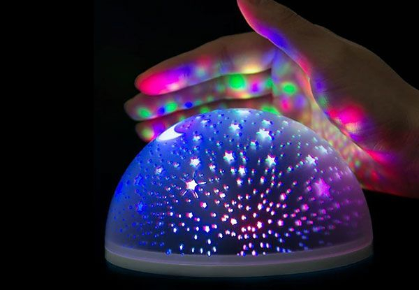 Galaxy Star Projector Rotating LED Night Light - Three Colours Available