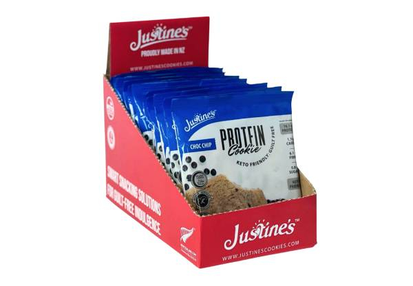 Justine's Protein Cookie Boxes Range - Available in Six Options