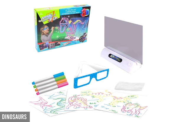 3D Fluorescent Drawing Writing Board Kit - Three Styles Available & Option for Two