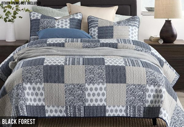 Three-Piece Luxury Quilted 100% Cotton Coverlet Bedspread Set - Two Sizes & Three Styles Available