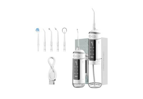 Six-Mode Cordless Water Dental Flosser Incl. Five Jet Tips - Two Colours Available