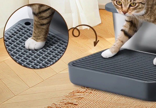 20L Stainless Steel XL Cat Litter Box with Filter Pedal - Two Colours Available