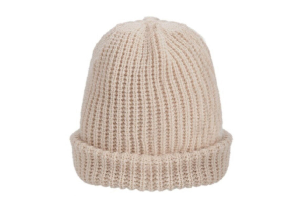 Men's Warm Beige Winter Hat