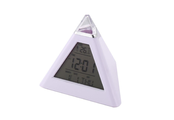 Pyramid Shaped LED Mood Clock - Option for Two