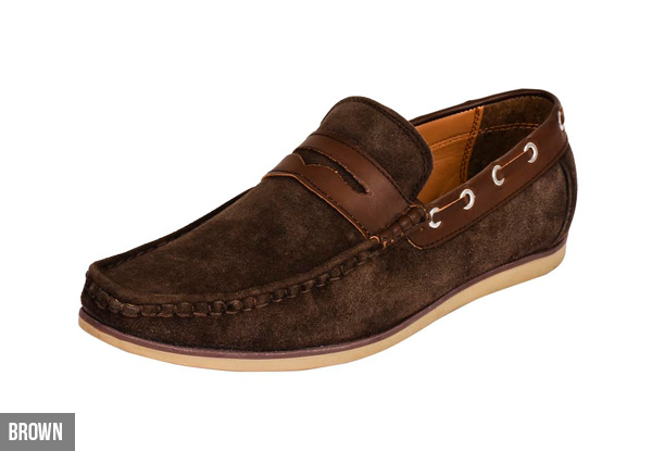 Men's Pure Suede Leather Loafers - Three Colours Available with Free Delivery