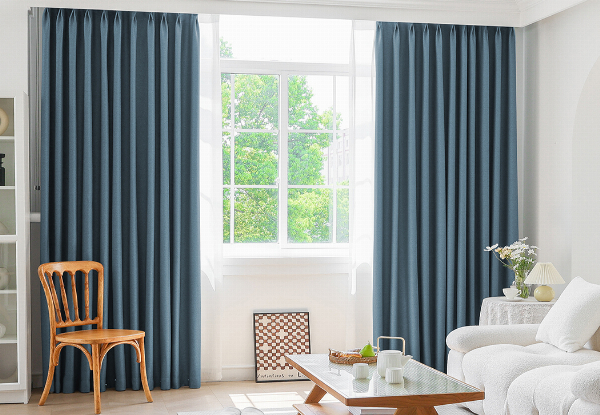 Two-Piece Marlow Blockout Curtain - Available in Four Colours & Three Sizes