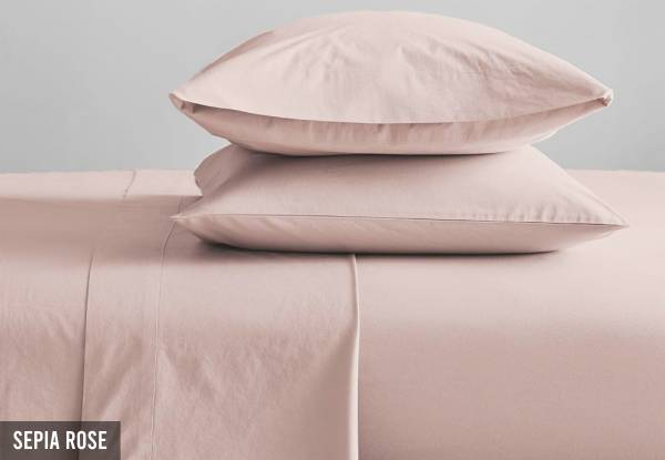 Organic Cotton 300TC Sheet Set - Available in Eight Colours & 10 Sizes