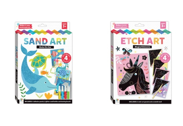 Etch or Sand Art Activity Book - Two Options Available