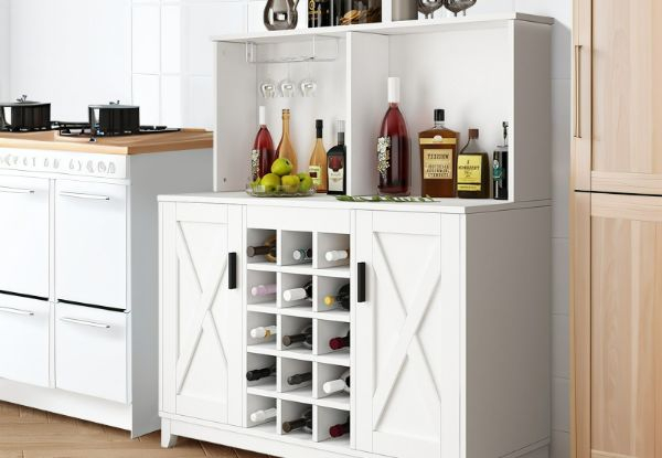 Bar Cabinet for Liquor & Glasses